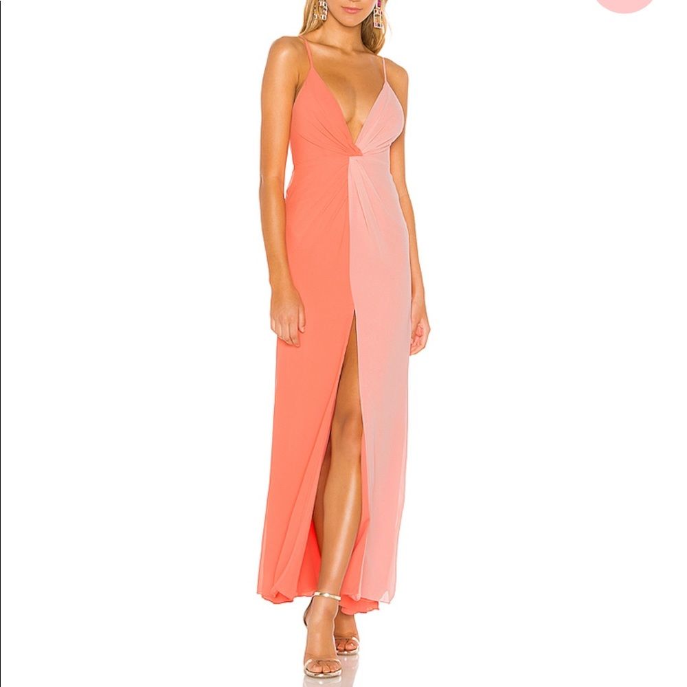 Majorelle orange and pink dress from revolve